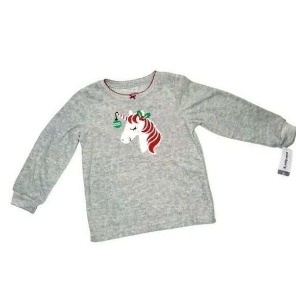 Carters Christmas Unicorn Pajama 2 Pc Set Girls Size 2T NWT - Picture 5 of 9